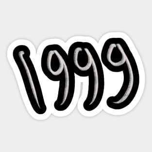 Hand Drawn 1999 Sticker